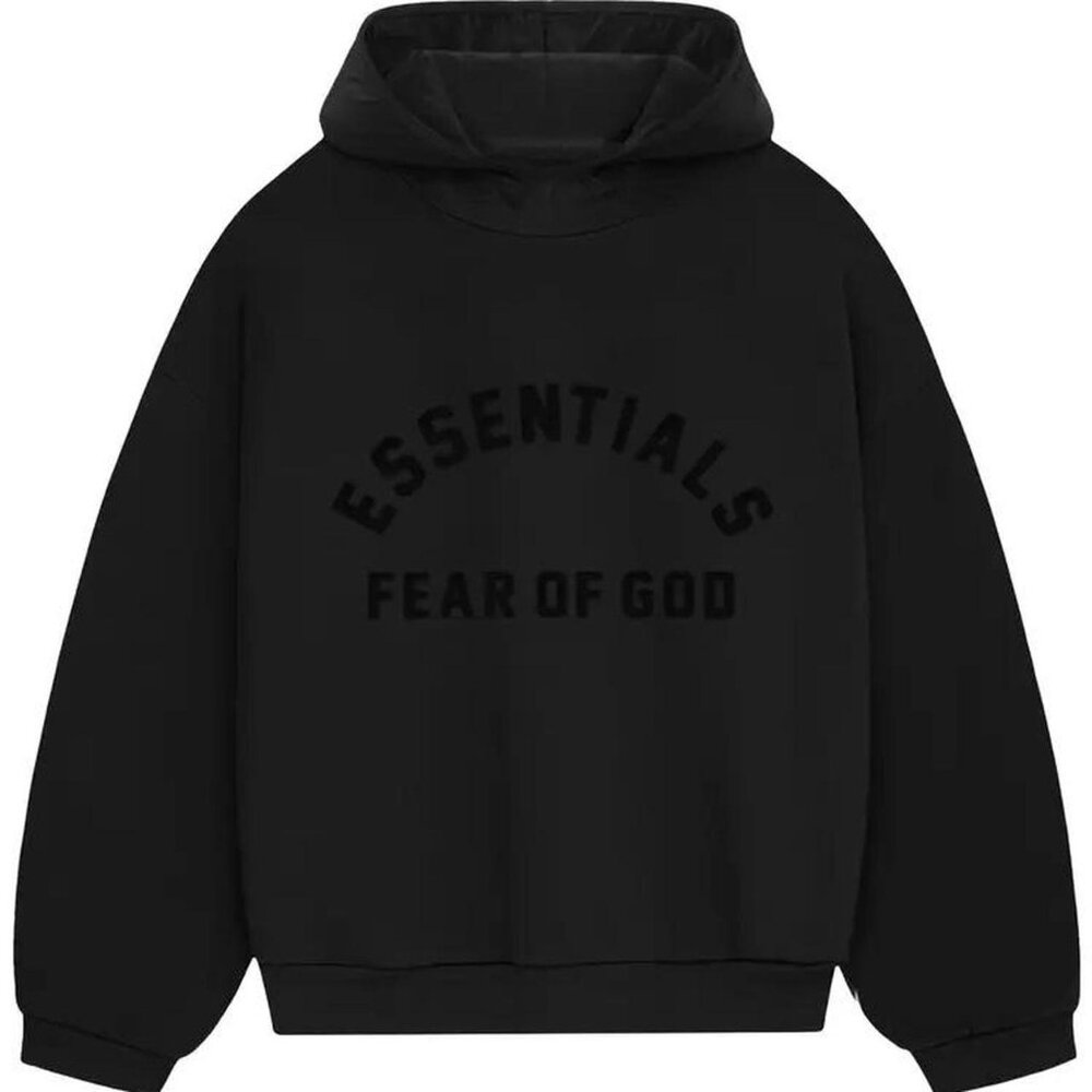 Essentials Men's Black Hoodie